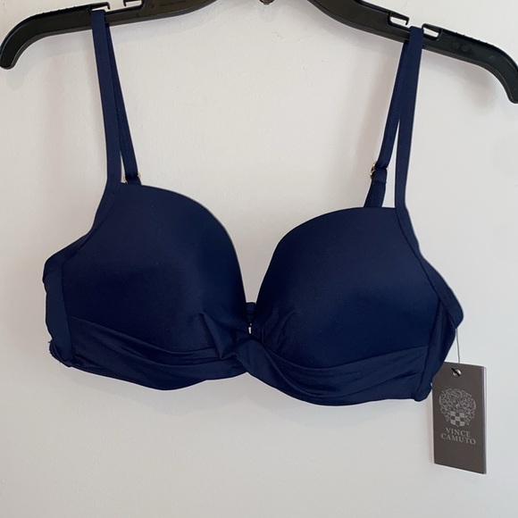 New Vince Camuto Women's Standard Draped Bikini Top Retail $78 - Picture 3 of 5